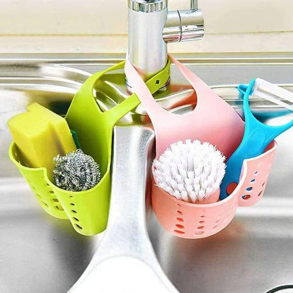 Planet Gates Kitchen Sponge Holder Draining Rack Sink Sponge Holder Storage Shelf Sink Holder Drain Basket