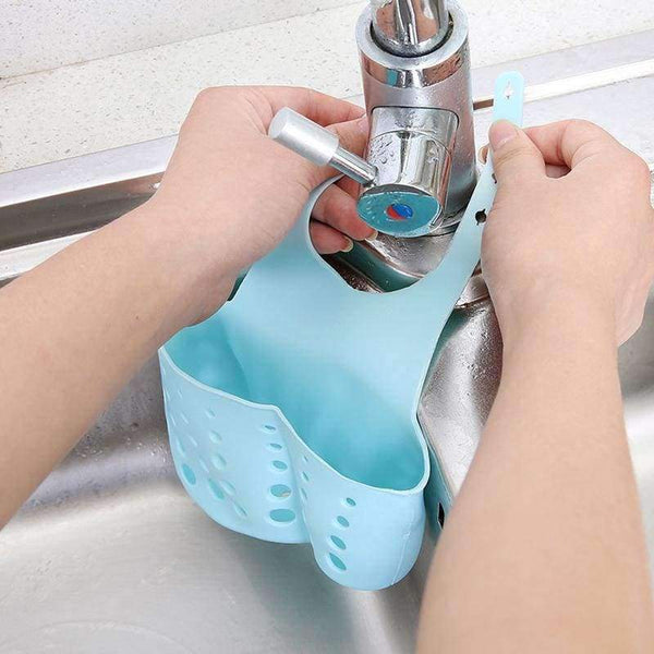 Planet Gates Kitchen Sponge Holder Draining Rack Sink Sponge Holder Storage Shelf Sink Holder Drain Basket