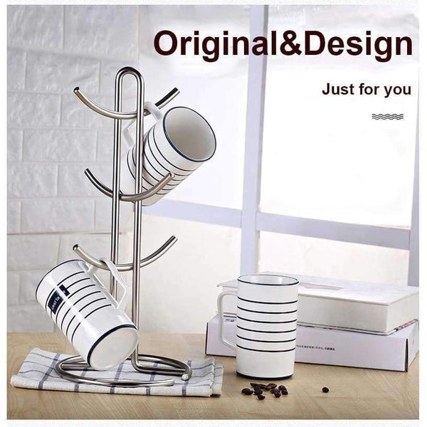 Planet Gates Kitchen Storage rack Standing Cup Of Coffee Organizer Coffee Tea Cup Storage Holder Stand Home Kitchen Mug Hanging Display Rack