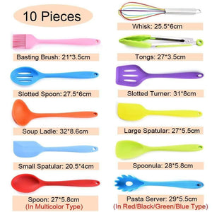Kitchen Tools Silicone Cooking Utensils set kitchenware Spoon Spatula Ladle Egg Beaters Dinnerware Set Cooking Tools Accessories