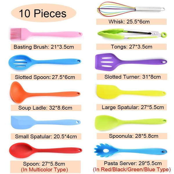 Kitchen Tools Silicone Cooking Utensils set kitchenware Spoon Spatula Ladle Egg Beaters Dinnerware Set Cooking Tools Accessories