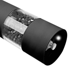Kitchen Using Electric Pepper Grinder Easy Salt Spice Herb Mills Grinder With LED Light Black Salt Pepper Mills Exquisite