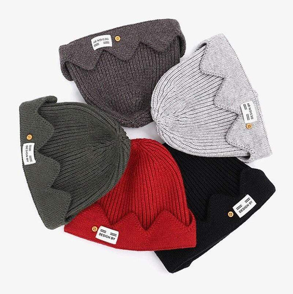 Planet Gates Knitted Wool Cap，Warm Winter Hats For Men & Women Knitted Hat Beanie，Crown Hat