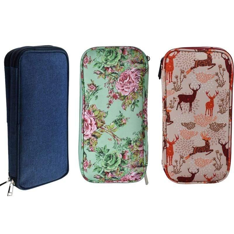 Planet Gates Knitting Storage Bag Empty Crochet Hooks Knitting Needles Kit Organizer Case For Needles Scissors Ruler Sewing Bag Accessories