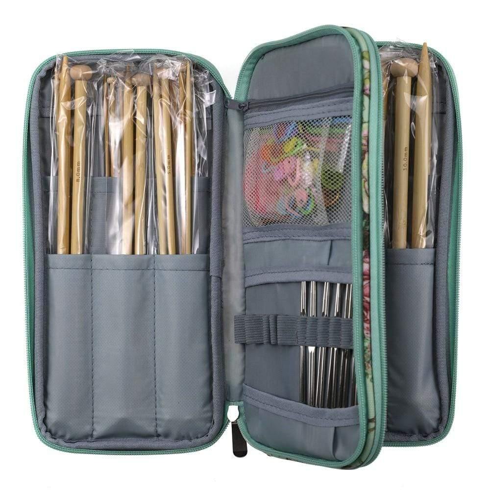 Planet Gates Knitting Storage Bag Empty Crochet Hooks Knitting Needles Kit Organizer Case For Needles Scissors Ruler Sewing Bag Accessories
