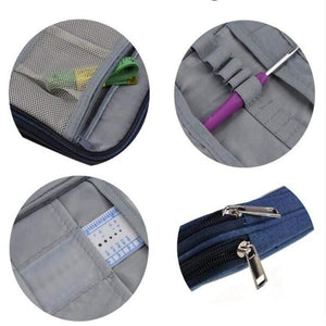 Planet Gates Knitting Storage Bag Empty Crochet Hooks Knitting Needles Kit Organizer Case For Needles Scissors Ruler Sewing Bag Accessories