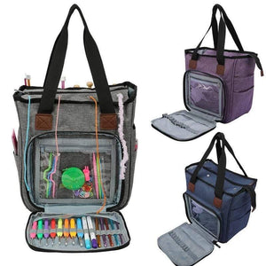 Planet Gates Knitting Storage Bag Yarn Wool Tote Bag For Crochet Hook Knitting Needles Craft Yarn Bag Sewing Tools Accessories Organizer Case