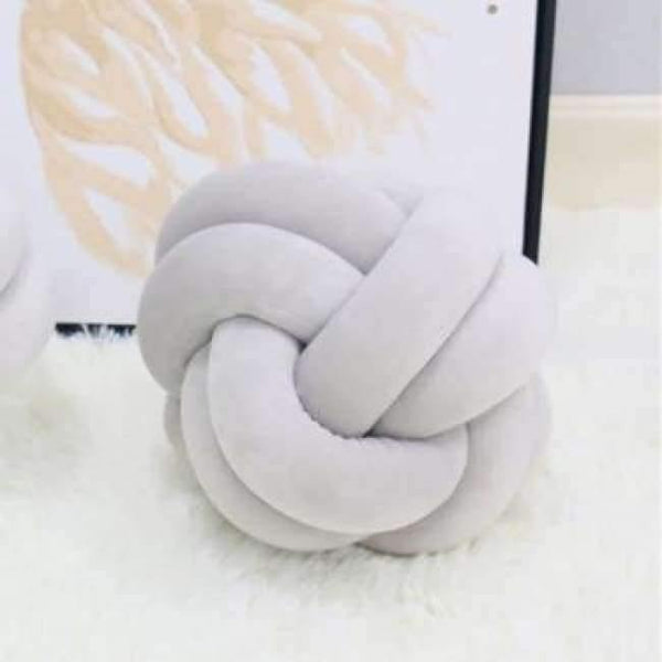 Planet Gates Knot ball diam 22cm 1 1M/2M/3M Baby Braided Crib Bumpers Knot Pillow Cushion, Four Tied Newborn Nursery bedding,Cot Room Dector