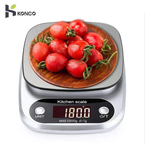 Planet Gates KONCO Kitchen Scale, 10kg/0.1g Portable Mini Digital Food Scale, Pocket Case Jewelry Weight Balance Electronic Scale