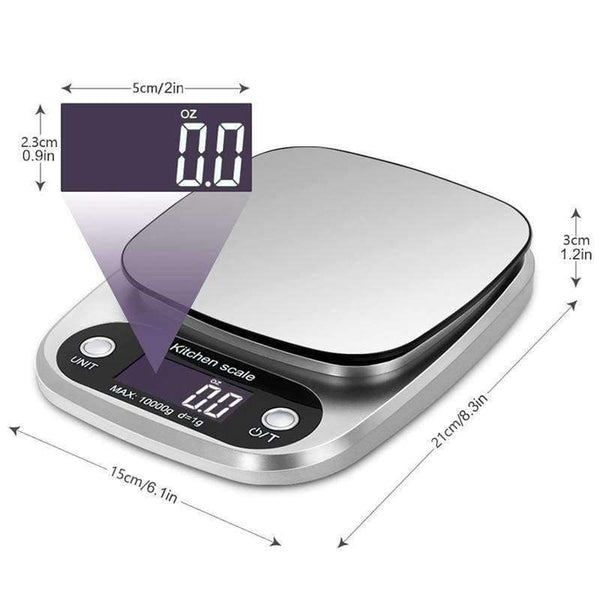 Planet Gates KONCO Kitchen Scale, 10kg/0.1g Portable Mini Digital Food Scale, Pocket Case Jewelry Weight Balance Electronic Scale