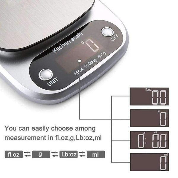 Planet Gates KONCO Kitchen Scale, 10kg/0.1g Portable Mini Digital Food Scale, Pocket Case Jewelry Weight Balance Electronic Scale