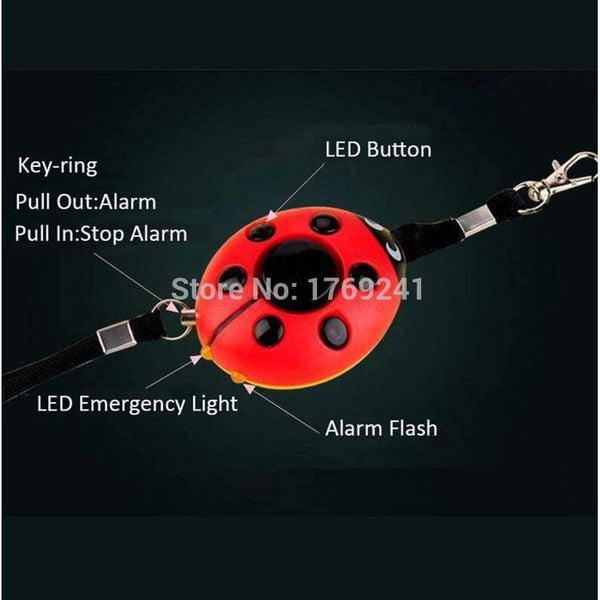 Planet Gates KopiLova 10pcs Beatles Women Personal Alarm Anti Rob Alarm 120dB Security Siren Alarm Attack Protection Self Defense for help