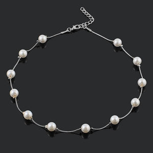 Korean Fashion Pearl Pendant Choker Necklace Women's Wedding Party Clavicle Chain Accessories Gifts For The New Year Jewellery