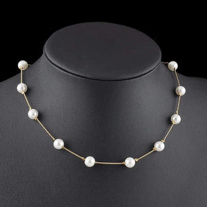 Korean Fashion Pearl Pendant Choker Necklace Women's Wedding Party Clavicle Chain Accessories Gifts For The New Year Jewellery