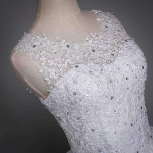 Planet Gates Korean Lace Up Ball Gown Quality Wedding Dresses 2017 Alibaba Customized Plus Size Bridal Dress Real Photo FSM-002F