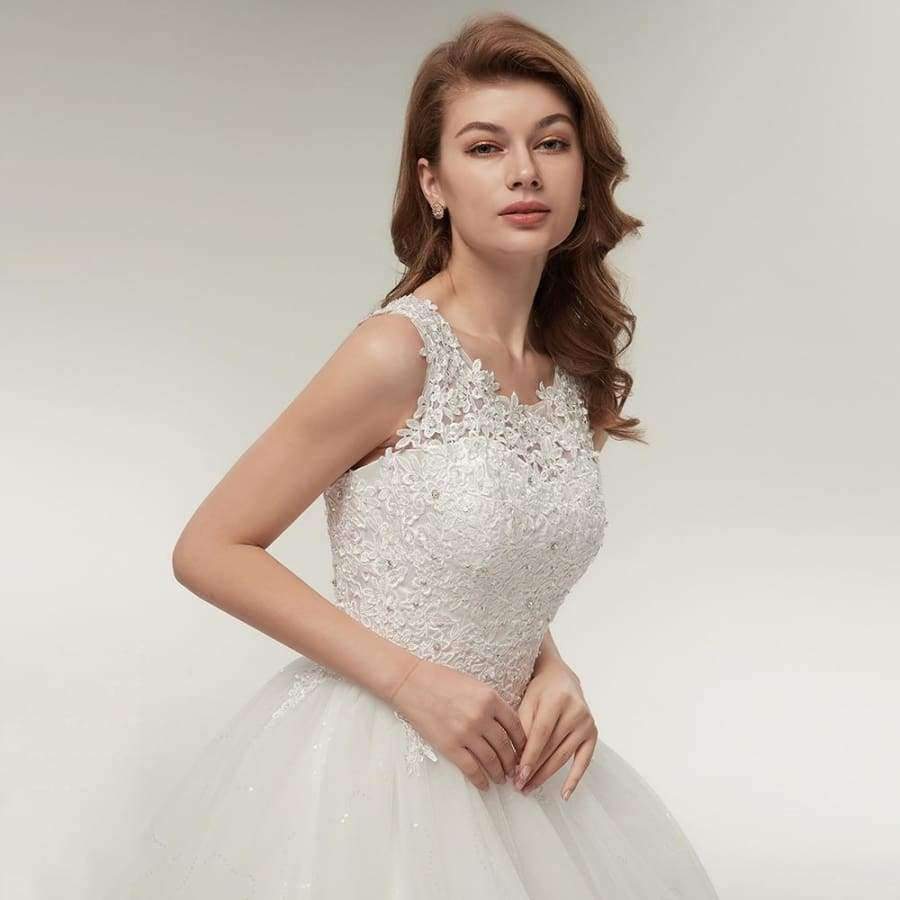 Planet Gates Korean Lace Up Ball Gown Quality Wedding Dresses 2017 Alibaba Customized Plus Size Bridal Dress Real Photo FSM-002F