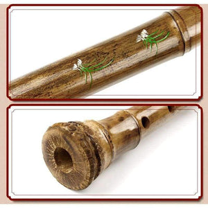 Planet Gates Korean Style Shakuhachi 5 Holes Wooden Musical Instruments New Arrival Bamboo Flute With Root Woodwind Instrument