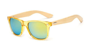 Planet Gates KP1501 C16 17 color Wood Sunglasses Men women square bamboo Women for women men Mirror Sun Glasses retro de sol masculino Handmade