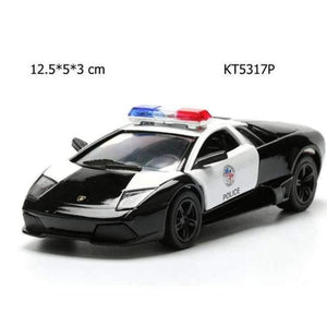 Planet Gates KT5317P Alloy Police Series Car Toy Simulation Vehicles Pull Back Police Fire Fighter Cars Kids Toys