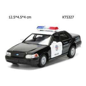 Planet Gates KT5327 Alloy Police Series Car Toy Simulation Vehicles Pull Back Police Fire Fighter Cars Kids Toys