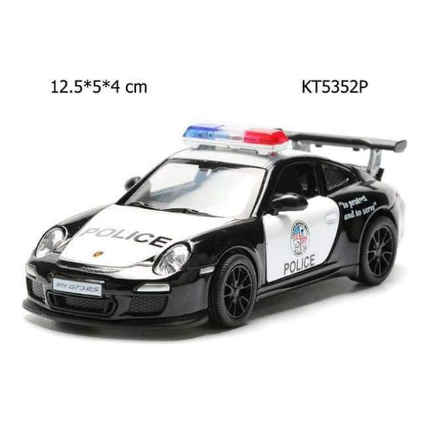 Planet Gates KT5352P Alloy Police Series Car Toy Simulation Vehicles Pull Back Police Fire Fighter Cars Kids Toys