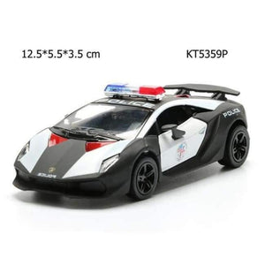 Planet Gates KT5359P Alloy Police Series Car Toy Simulation Vehicles Pull Back Police Fire Fighter Cars Kids Toys
