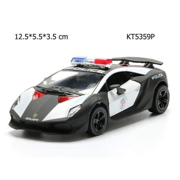 Planet Gates KT5359P Alloy Police Series Car Toy Simulation Vehicles Pull Back Police Fire Fighter Cars Kids Toys