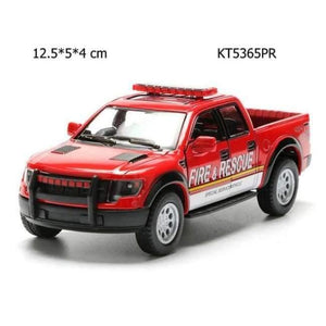 Planet Gates KT5365PR 1 Alloy Police Series Car Toy Simulation Vehicles Pull Back Police Fire Fighter Cars Kids Toys