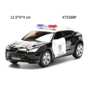 Planet Gates KT5368P Alloy Police Series Car Toy Simulation Vehicles Pull Back Police Fire Fighter Cars Kids Toys