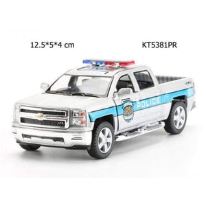 Planet Gates KT5381PR Alloy Police Series Car Toy Simulation Vehicles Pull Back Police Fire Fighter Cars Kids Toys