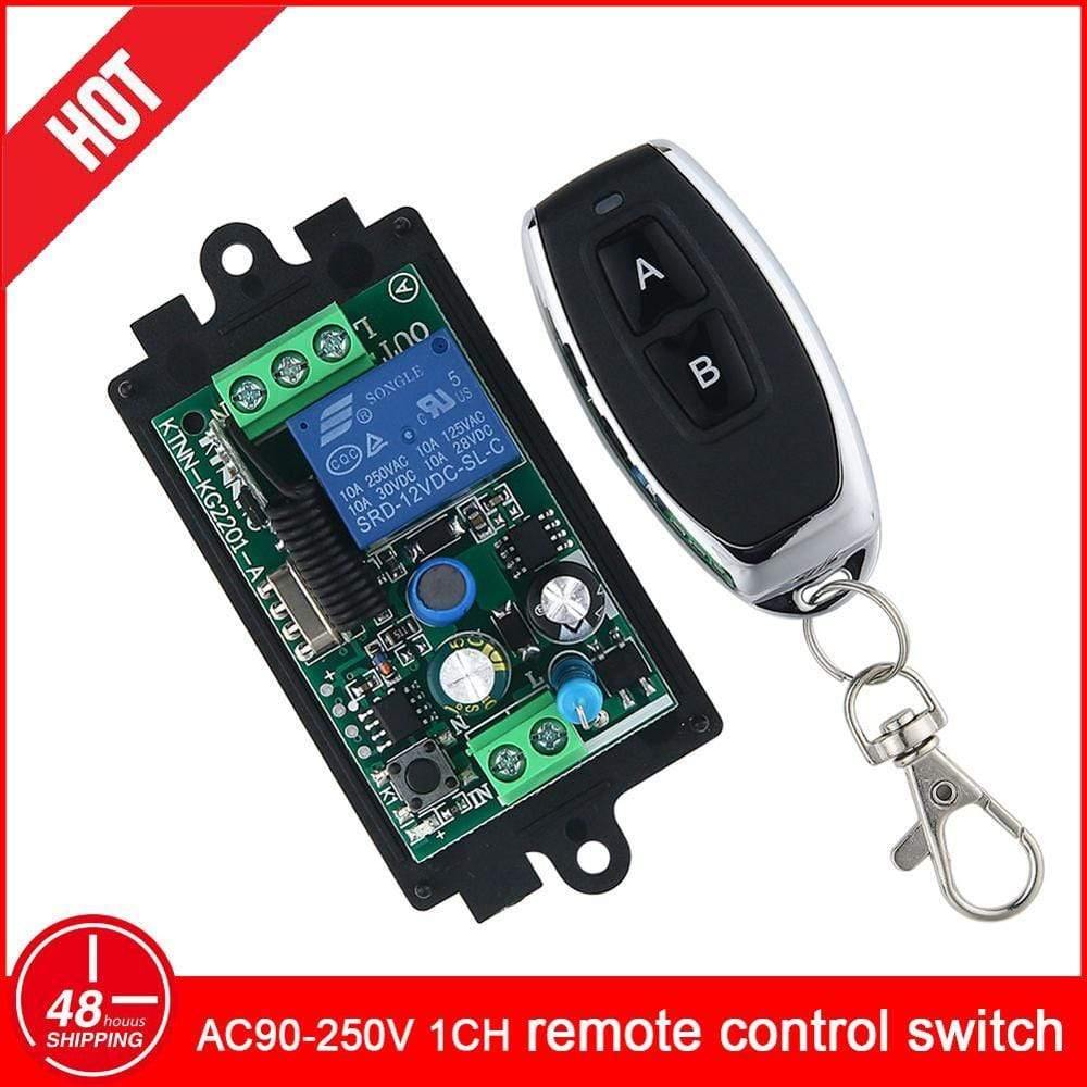 Planet Gates KTNNKG 433MHz 220V Lamp Wireless Remote Control Switch ON/OFF AC110V Remote Control Receiver Transmitter For Led Lights Bulb DIY