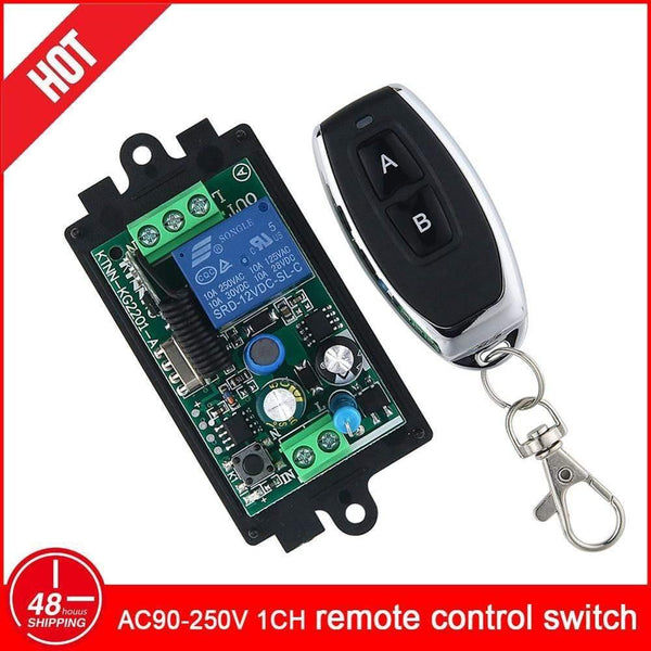 Planet Gates KTNNKG 433MHz 220V Lamp Wireless Remote Control Switch ON/OFF AC110V Remote Control Receiver Transmitter For Led Lights Bulb DIY