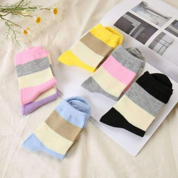 Planet Gates KUANTIAOWEN / EU34-39 New 5 PAIRS Cotton Women Socks Autumn Winter Women Wear Fashion Socks