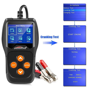 Planet Gates KW600 12V Car Battery Tester 100 to 2000CCA 12 Volt Battery tools for the car Quick Cranking Charging Diagnostic
