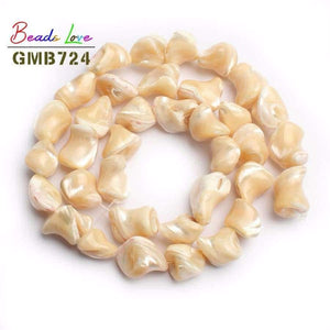 Planet Gates L(13-16mm) Natural  Irregular Mother Of Pearl Beads Shell Beads For Making Jewelry 15inches 7-16mm Women's Bracelet Necklace jewelry
