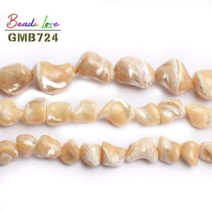 Planet Gates L(13-16mm) Natural  Irregular Mother Of Pearl Beads Shell Beads For Making Jewelry 15inches 7-16mm Women's Bracelet Necklace jewelry