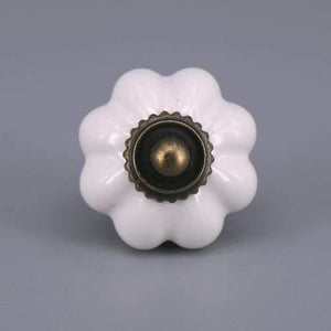 1x Hot selling Pumpkins Knobs Ceramic Kitchen Cupboard Cabinet Wardrobe Baby Children Room Pull Drawer 33mm Porcelain Handle