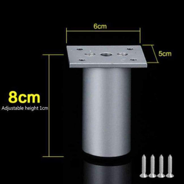 Planet Gates L  4pcs per lot Thick Aluminum Alloy Table Leg Cupboard Sofa Increase Foot Adjustable Multifunction Support Foot Furniture Accessories 4Pcs/lot