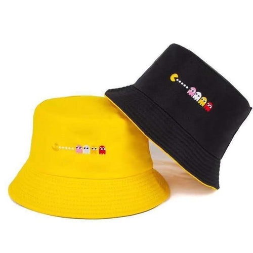 Planet Gates L / Adult(56-58cm) Summer Hats for Women Bob Two-side Unisex Embroidery Bucket Hat Fishing Outdoor Cap Men Sunscreen Hats Fisherman Chapeau Femme