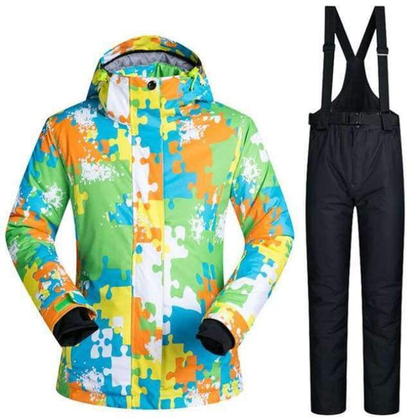 Planet Gates L And Black / S Winter  Womens Ski Jackets And Pants Waterproof Thermal Snow Snowboard Cross Country Jackets Skiing And Snowboarding Suits