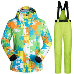 Planet Gates L And Green / S Winter  Womens Ski Jackets And Pants Waterproof Thermal Snow Snowboard Cross Country Jackets Skiing And Snowboarding Suits