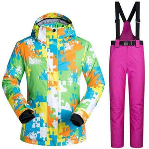 Planet Gates L And Red / S Winter  Womens Ski Jackets And Pants Waterproof Thermal Snow Snowboard Cross Country Jackets Skiing And Snowboarding Suits