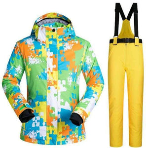 Planet Gates L And Yellow / S Winter  Womens Ski Jackets And Pants Waterproof Thermal Snow Snowboard Cross Country Jackets Skiing And Snowboarding Suits
