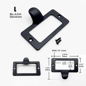 Small Large Heavy Duty Antique Brass Black Metal Furniture Cabinet Drawer Box Case Label Pull Handle File Name Card Frame Holder