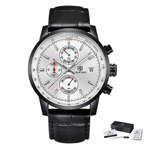 Planet Gates L Black Black White Chronograph Sport Mens Watches Top Brand Luxury Quartz Watch Reloj Hombre saat Clock Male hour relogio Masculino