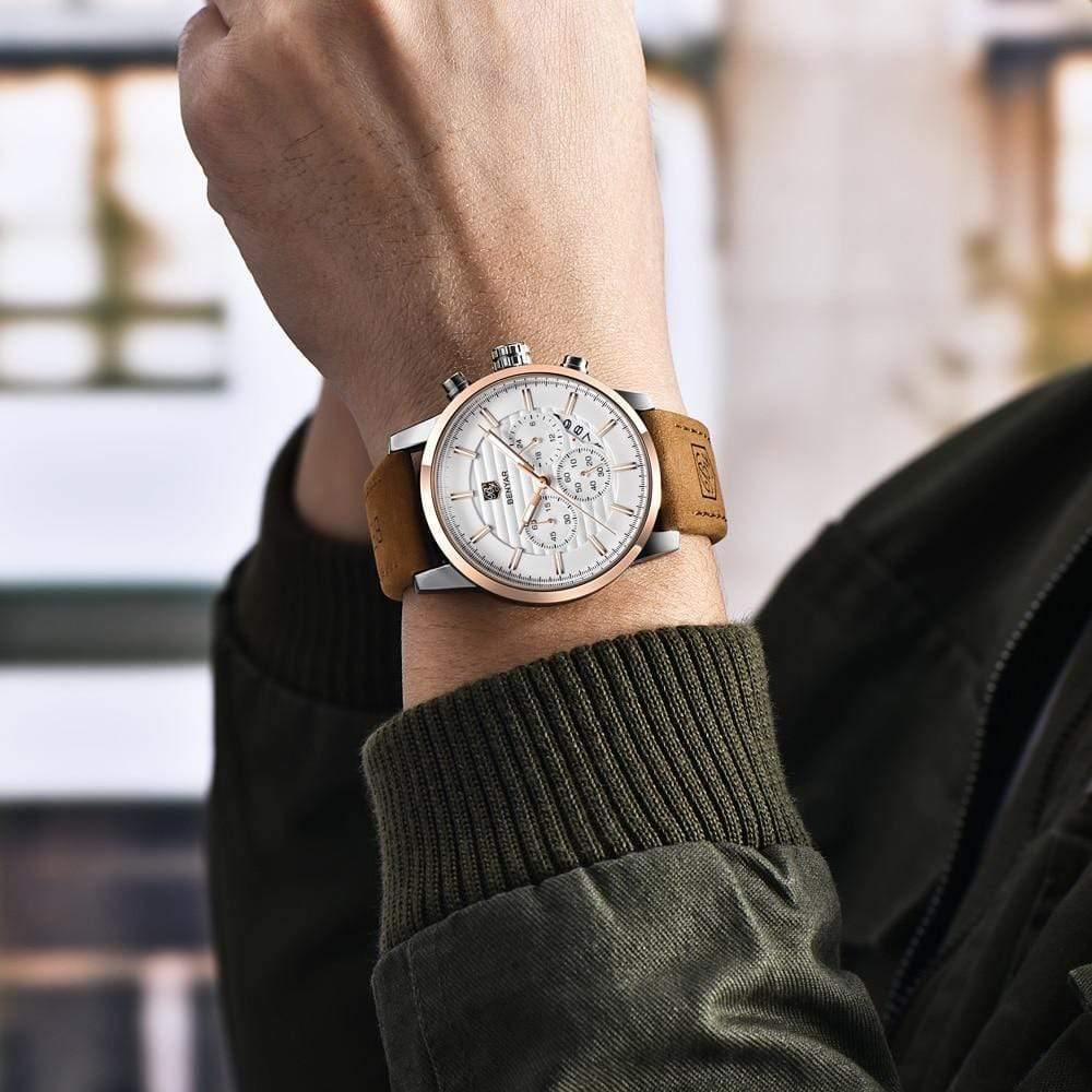 Planet Gates L Black Gold Black Men Watches Top Brand Luxury Business Waterproof Sport Chronograph Quartz Brown Gold Male Clock Relogio Masculino 2019