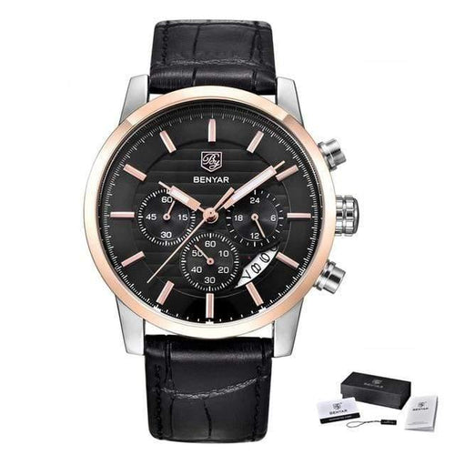 Planet Gates L Black Gold Black Men Watches Top Brand Luxury Business Waterproof Sport Chronograph Quartz Brown Gold Male Clock Relogio Masculino 2019