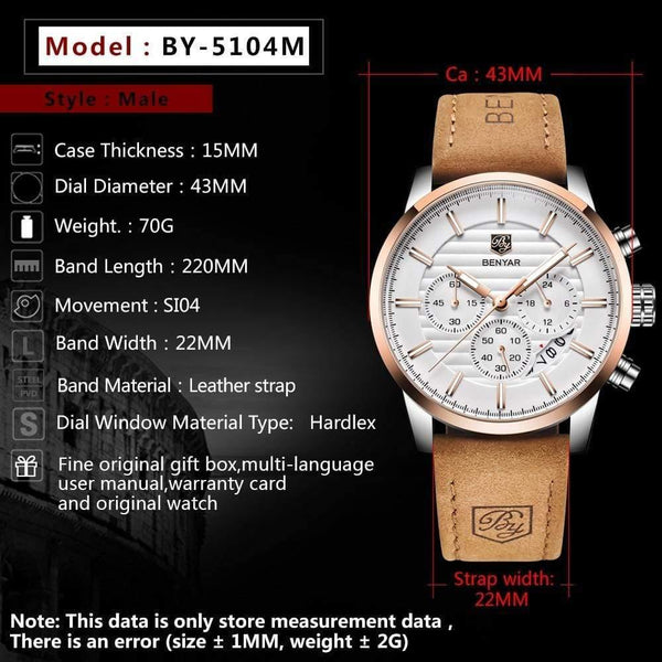 Planet Gates L Black Gold Black Men Watches Top Brand Luxury Business Waterproof Sport Chronograph Quartz Brown Gold Male Clock Relogio Masculino 2019