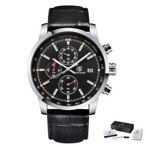 Planet Gates L Black Silver Black Chronograph Sport Mens Watches Top Brand Luxury Quartz Watch Reloj Hombre saat Clock Male hour relogio Masculino