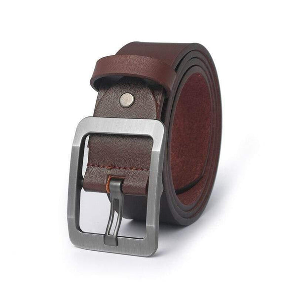 Men's Belt Leather Belt Men Pin Buckle Cow Genuine Leather Belts For Men 130cm High Quality Mens Belt Cinturones Hombre
